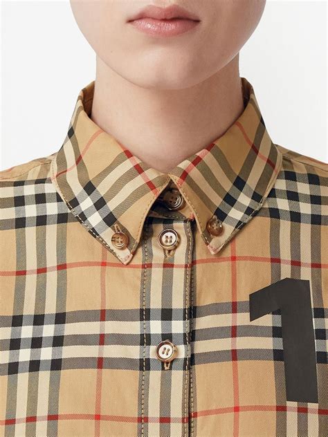 burberry button up shirt women's